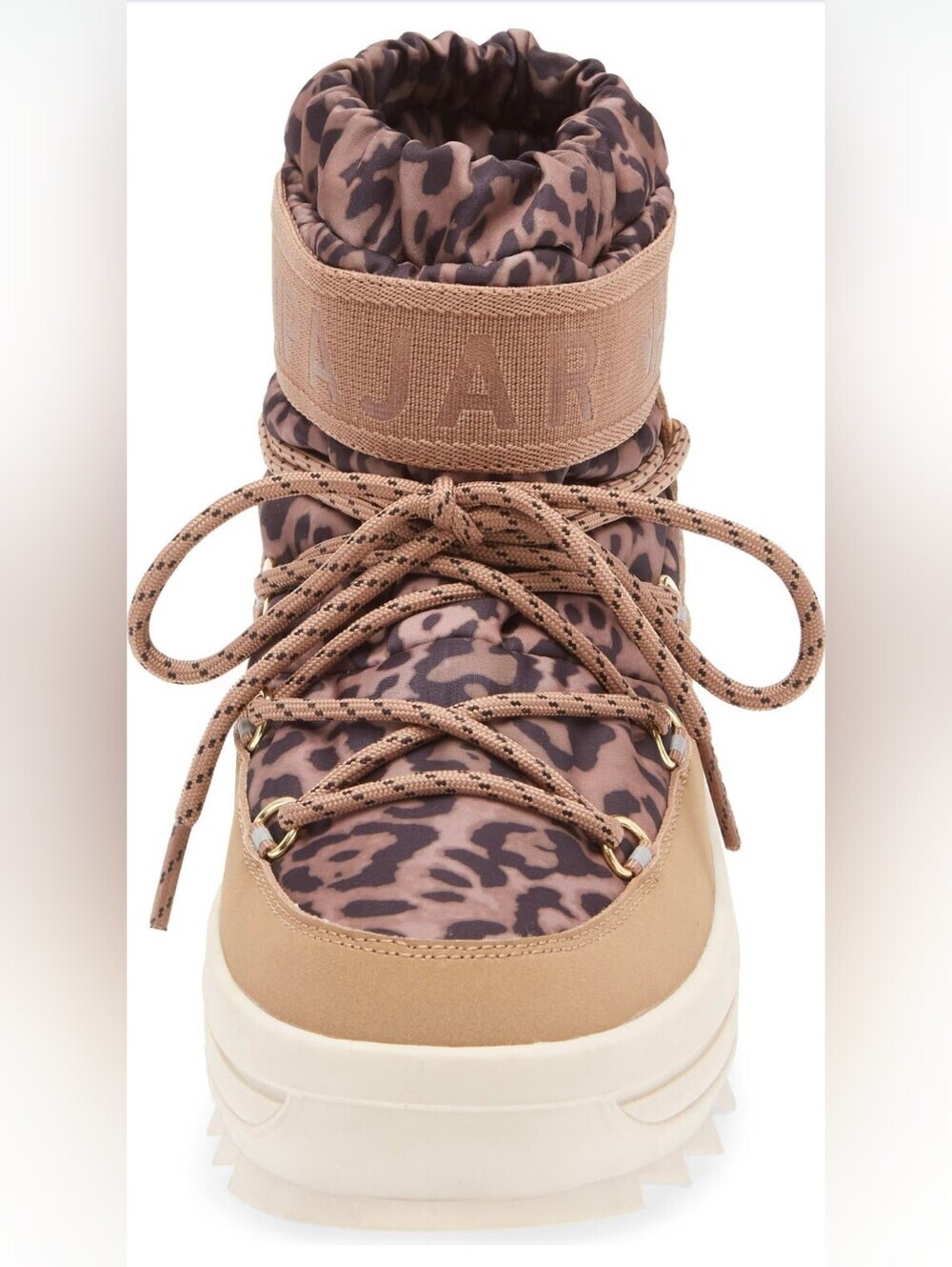 Labor Day Sale NWT- Pajar Womens Leopard Print Brown Lace-Up Winter Boot-No Box - Picture 2 of 6